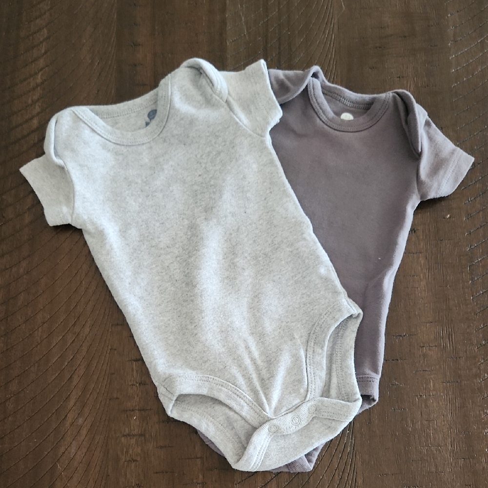Unworn Shades Of Gray Baby One Pieces